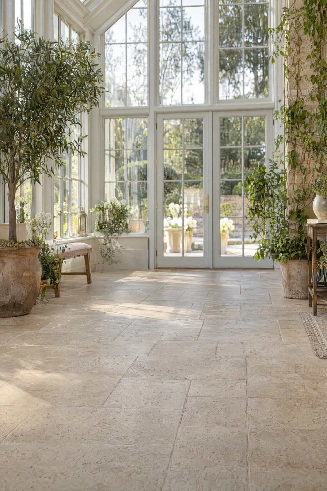 Garden conservatory — empty photographic background